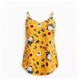 Her Universe Studio Ghibli Totoro Ava Cami - Stretch Challis Yellow